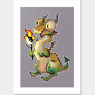 Marshmallow dragon Posters and Art